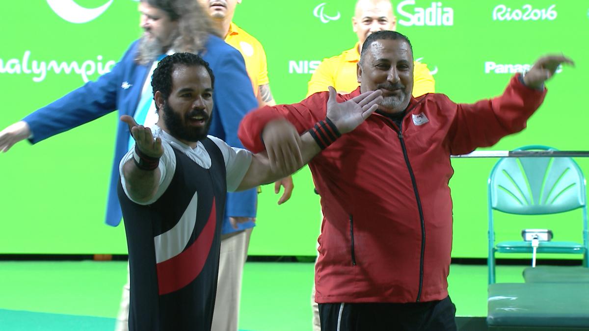 Egypt’s Sherif Osman at the Rio 2016 powerlifting competition.