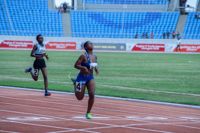 Kete competes at the Region 5 Youth Games.
