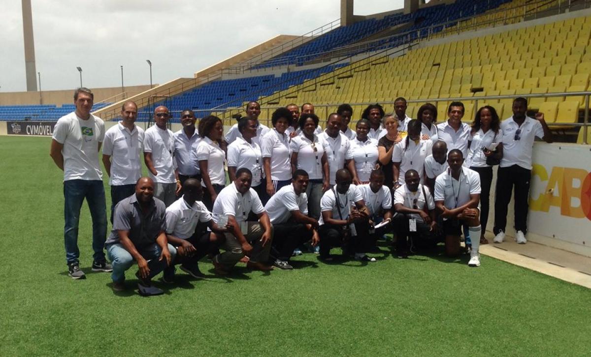 Participantes en un programa de formación en Cabo Verde.