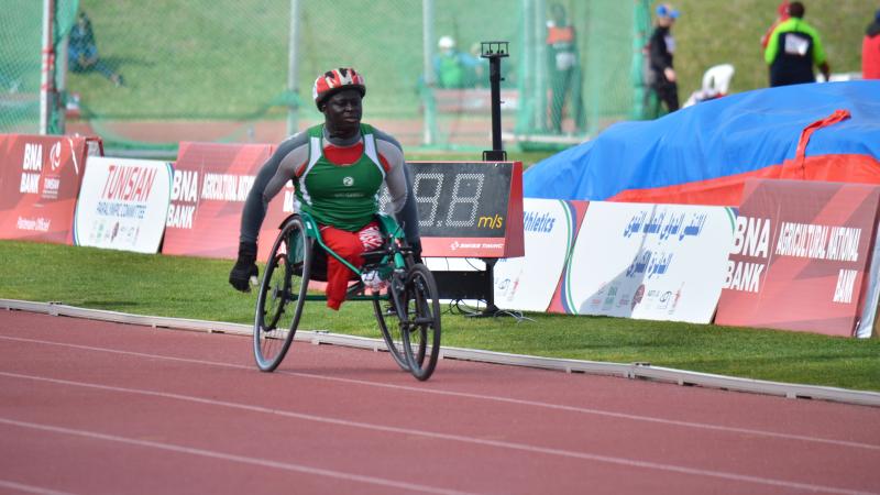 Gambia’s Malang Tamba won two medals in Tunis.