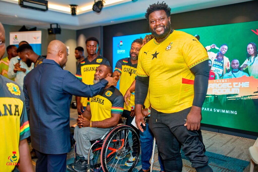 Athletes and participants at the team unveiling pictured in MyJoyOnline’s June 2026 report on Ghana’s Glasgow Commonwealth Games preparations.