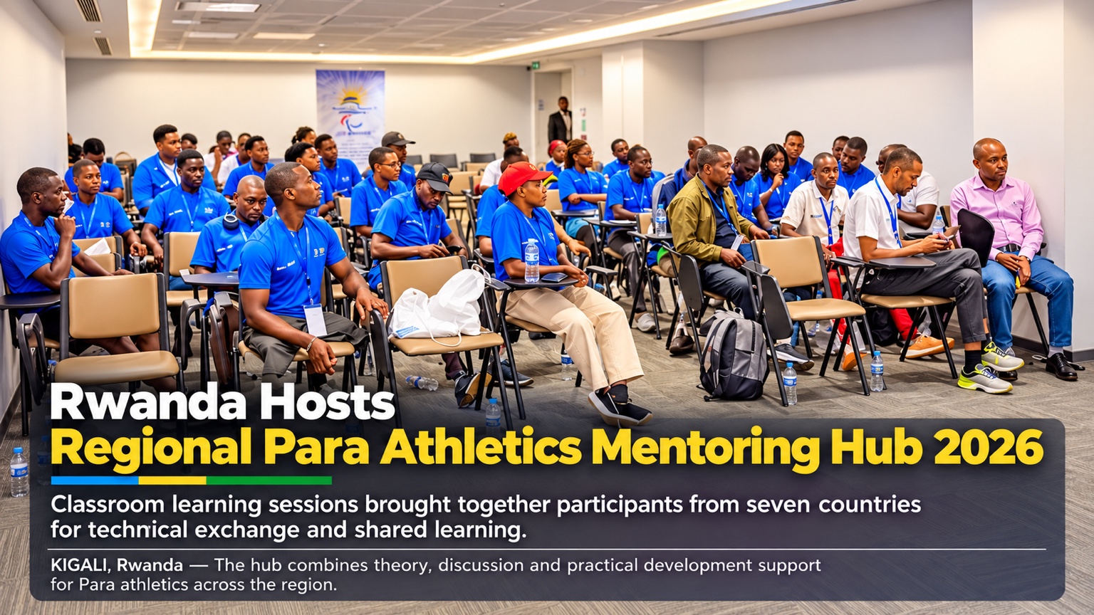 Participants seated in a classroom during the regional mentoring hub.